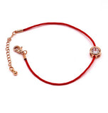 Lucky zircon red string chain bracelet new bijoux simple bracelets for women hot selling classic jewelry