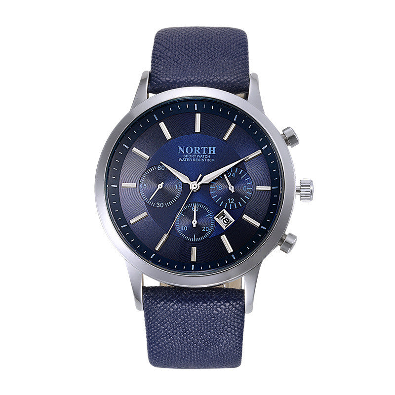 Men Quartz Watches Genuine Leather Waterproof Casual Wrist watches for Man Sport Outdoor Clock