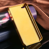 Luxury Gold PU Leather Case for iPhone 5 5S 5G / 4 4S 4G Sheep Grid Pattern Lattice Back Skin Cover For Phone