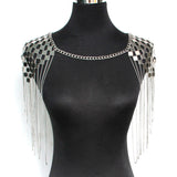 Bohemian Punk Body Chain Necklaces Collar Shoulder Chain Long Necklaces & Pendants Women Sexy Statement Body Jewelry