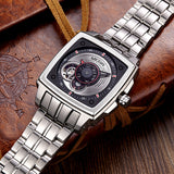 MEGIR Male Steel Automatic Mechanical Watches Men's Luxury Watches For Men Watch reloj hombre Sports Watches reloj mujer