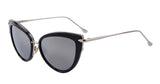 Fashion Women Cat Eye Sunglasses Oval Alloy Frame Mirror Lens Brand Designer Sunglasses Oculos de sol UV400