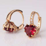 Korean Fashion Lady's Hoop Earings Gold Plated AAA Zirconia Crystal Huggie Earring for Women Accessories