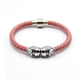 Man Women Bracelet for Man Women Jewelry Punk Genuine Leather Skull Bracelet for Man Women