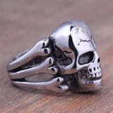 Man's Ring Gothic Men's Skull Flower Biker Zinc alloy Ring Man fashion rings