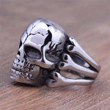 Man's Ring Gothic Men's Skull Flower Biker Zinc alloy Ring Man fashion rings