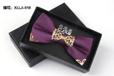 Mantieqingway Fashion Metal Male Silver Dots Bow Ties Wedding Married Groom Bowties Neckwear Decoration Business Cravats Bowknot