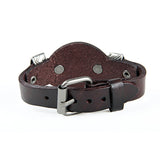 Men Bracelet Jewelry Cool Skull Wristband Bracelet for Women Punk Rock Genuine Leather Bracelets