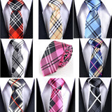 Men Tie 8 Color Striped Narrow Neckties Men's Business Gift Tie