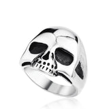 Men's Fashion Punk Black/Silver/Gold Alien Skull Rings Man 316L Stanless Steel Fashion Jewelry