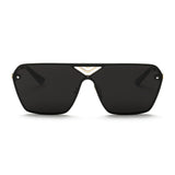 Men's Sunglasses Conjoined Spectacle Lens Rimless Alloy Frame Summer Style Sun Glasses Oculos De Sol UV400