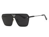 Men's Sunglasses Conjoined Spectacle Lens Rimless Alloy Frame Summer Style Sun Glasses Oculos De Sol UV400