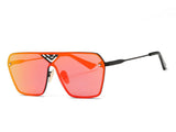 Men's Sunglasses Conjoined Spectacle Lens Rimless Alloy Frame Summer Style Sun Glasses Oculos De Sol UV400
