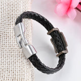 Metal Dotas 2 Game Leather Bracelet Men Bracelet Men Jewelry Boy Gift Cosplay Bangles Feather Braided Wristband Bracelet