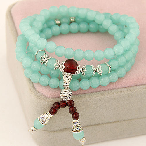 Mulatilayer Bracelets for Women Pulseras Fashion Glass Beads Strand Charm Bracelets & Bangles Pulseira Feminina