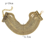 Fashion Gold/Silver Bracelets for Women Men Jewelry Alloy Wide Multi layer Chain Bracelets & Bangles Charm Pulseras Bijoux Femme
