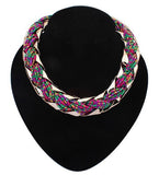 New fashion Bohemian style Punk Fashion Simple Metal braid Twist Chain necklaces & pendants woman's Necklace