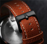 NAVIFORCE Luxury Brand Genuine Leather Strap Analog Date Men's Quartz Watch Casual Watches Men Wristwatch relogio masculino