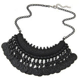 NEW Maxi Bohemian Necklace Turquoise Beads Gypsy Ethnic Vintage Choker Collares Necklaces & Pendants Collier Necklace Women