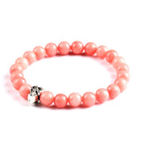 Natural Stone Skull Bracelets& Bangles Beads Buddha Charm Bracelet For Women Bracciali Pulseras Men Jewelry