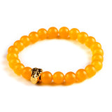 Natural Stone Skull Bracelets& Bangles Beads Buddha Charm Bracelet For Women Bracciali Pulseras Men Jewelry