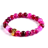 Natural Stone Skull Bracelets& Bangles Beads Buddha Charm Bracelet For Women Bracciali Pulseras Men Jewelry