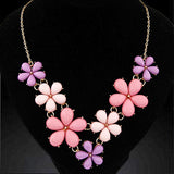 Necklaces & Pendants for Women Fashion Statement Collares Resin Flower Necklace Collier Femme Choker Colar Jewlery Bijoux