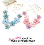 Necklaces & Pendants for Women Fashion Statement Collares Resin Flower Necklace Collier Femme Choker Colar Jewlery Bijoux