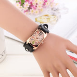 New Fashion women dress watches quartz watches casual Clock wristwatch genuine leather strap watches montre femme