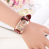 New Fashion women dress watches quartz watches casual Clock wristwatch genuine leather strap watches montre femme