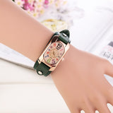 New Fashion women dress watches quartz watches casual Clock wristwatch genuine leather strap watches montre femme