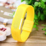 New Arrival! Fashion Sport LED Watches Candy Color Silicone Rubber Touch Screen Digital Watches Waterproof Bracelet Wristwatch