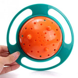 Baby Kid Boy Girl Gyro Feeding Toy Bowl Dishes Spill-Proof Universal 360 Rotate Technology Funny Gift