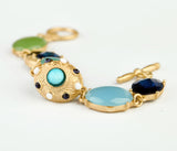New Arrival Jewelry Shiny Gem Stone High-quality Plated 18k Bracelets & Bangles in Bracelet