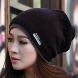 New Arrive High Quality Double Thick Beanie Hats for Women and Men Wool Knitted Cap Warm Winter Hats Scarves Wraps