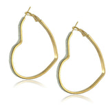 New Big Hoop Earrings 60mm 18K Gold Plated Hoop Earrings for Women Jewelry