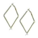 New Big Hoop Earrings 60mm 18K Gold Plated Hoop Earrings for Women Jewelry