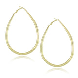 New Big Hoop Earrings 60mm 18K Gold Plated Hoop Earrings for Women Jewelry