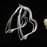 New Big Hoop Earrings 60mm 18K Gold Plated Hoop Earrings for Women Jewelry
