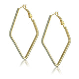 New Big Hoop Earrings 60mm 18K Gold Plated Hoop Earrings for Women Jewelry