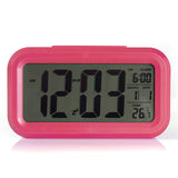 Digital LCD Screen Mini Desktop LED Projector Alarm Clock Multi-function With Snooze+Blue Backlight+Calendar