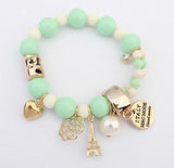 New-Brand-Fashion-Temperament-Charm-Crystal-Gem-Pearl-Beads-Hearts-Elastic-Force-Bracelet