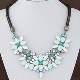 New Brand Vintage Women Collar Bohemia Charms Statement Choker Crystal Cubic Zircon Diamond Necklaces&Pendants Fine Jewelry 
