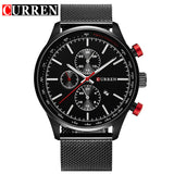 New CURREN Watches Luxury Brand Men Watch Full Steel Fashion Quartz-Watch Casual Male Sports Wristwatch Date Clock Relojes 