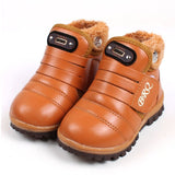 New Children Snow Boots Winter Velcro Kids Boots Casual Fashion Plus Velvet Boys Girls Shoes