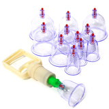 New Chinese Medical 12 cups Vacuum Body Cupping Set Portable Massage Therapy Kit