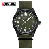 New Curren Watches Men Top Brand Luxury Mens Nylon Strap Wristwatches Men's Quartz Popular Sports Watches relogio masculino