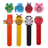 Cute Cartoon Unisex Children Kid Quartz Sports Bendable Rubber Strap Wrist Watch