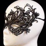 Women Lace Face Eye Black Mask Hollow Fancy Dress Venetian Carnival