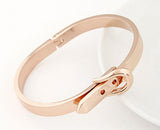 New Fashion Rose Gold/Silver Belt Cuff Bracelets Bangles for Women Men Jewelry